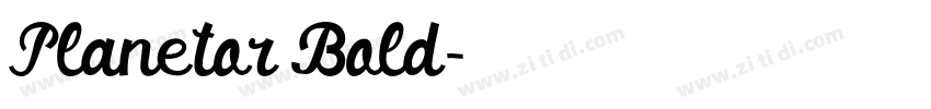 Planetor Bold字体转换